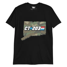 Load image into Gallery viewer, Connecticut 203 Camo G.I. Unisex T-Shirt